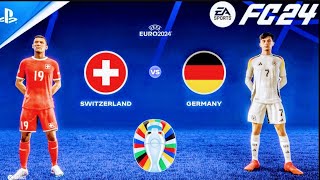 EA FC 24 PS5  Switzerland vs Germany  UEFA EURO 2024  Grupe Stage  Gameplay PS5 [upl. by Oralia]