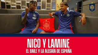 Nico Williams y Lamine Yamal el baile y la alegría de España  🔴 SEFUTBOL [upl. by Megen]