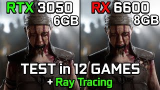 RTX 3050 6GB vs RX 6600  Test in 12 Games [upl. by Kinata]