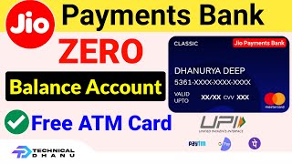 Jio Payments Bank Zero Balance Account Opening Online  Jio Payments Bank Account Opening Online [upl. by Ellivnarg]