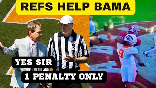 REFS HELP BAMA TENNESSEE FOOTBALL ALABAMA FOOTBALL VOLS VOLS FOOTBALL [upl. by Sik]