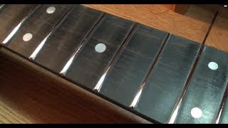 stewmac hd28 kit guitar build fret dressing part 8 [upl. by Renferd105]