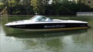 2003 MasterCraft ProStar 197 Black Yellow White On Water [upl. by Attelra]