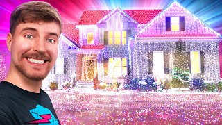 I Put 1000000000 Christmas Lights On A House World Record [upl. by Clabo]