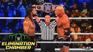 Roman Reigns vs Goldberg Elimination Chamber 2022 [upl. by Vaden15]