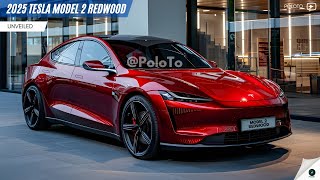 2025 Tesla Model 2 Redwood Unveiled  Teslas cheapest electric vehicle [upl. by Imat]