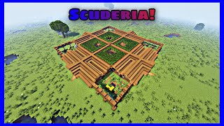 COME COSTRUIRE UNA SCUDERIA SU MINECRAFT  MINECRAFT ITA  Tutorial [upl. by Nepsa]