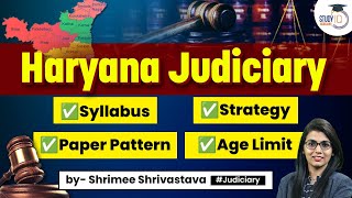 Haryana Judiciary Syllabus and Exam Pattern 2023  Upcoming Exam 2023  StudyIQ [upl. by Aneleairam297]