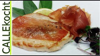 Saltimbocca alla romana selber machen Rezept vom Kalbsfilet einfach zubereiten [upl. by Lalitta648]