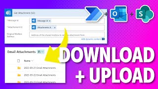 Save Email Attachments to SharePoint with Microsoft Power Automate [upl. by Pinto]
