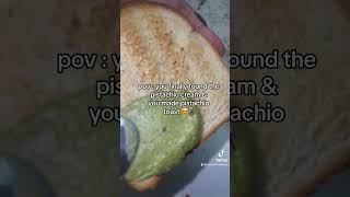 Pistachio Cream Toast  Pistachio  viral food viralshort foodie shortvideo shortviral viral [upl. by Naraj]