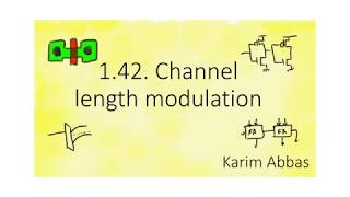 142 Channel length modulation [upl. by Heurlin]