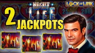 🤑🤑 2 JACKPOTS ON LOCK IT LINK NIGHTLIFE SLOT MACHINE HIGH LIMIT LIVE PLAY AT THE WYNN LAS VEGAS [upl. by Buerger592]