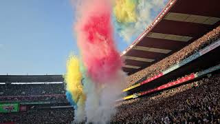 EMIRATES AIRBUS A380 flyover ELLIS PARK 🤩 Springboks vs New Zealand [upl. by Samal108]