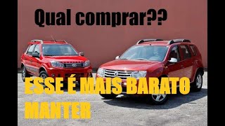 QUAL MELHOR ECOSPORT G1 X DUSTER  Custo beneficio [upl. by Anawqahs495]