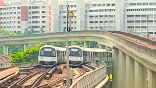 1080p SMRT East West Line And North South Line Trainspotting At EW24 NS1 Jurong East Weekends [upl. by Mchugh]