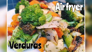 Verduras en la freidora de aire airfryer vegetales [upl. by Sharl]