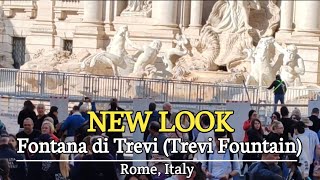 ROME 🇮🇹  Now Fontana di Trevi Trevi Fountain is quot NEW LOOK quot [upl. by Leoj]