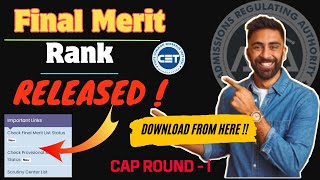 Final Merit List Released   MHTCET2023  Download Merit Rank  Option Form  mhtcet2023 [upl. by Kendell651]