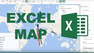 How to make a map in excel with latitude and longitude coordinates [upl. by Fife730]