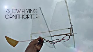 ORNITHOPTER Rubber band powered at home DIY [upl. by Huggins]