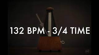 132 BPM Metronome 34 Time [upl. by Hachman]