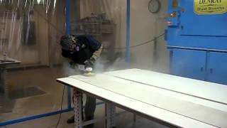 DES Solid Surface Sanding Booth [upl. by Aniryt114]