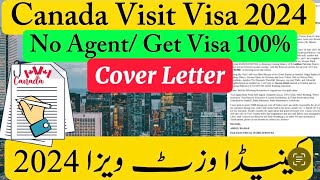 Canada Visit Visa Cover Letter  Sample Cover Letter for Canada Tourist Visa 2024 refinedroaming [upl. by Atter]