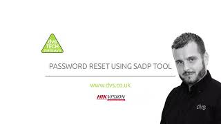 Reset a Hikvision password using SADP tool [upl. by Wit]