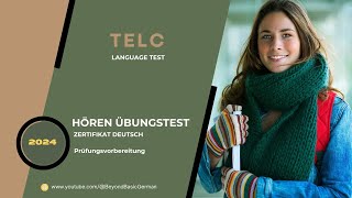 TELC B1 ZERTIFIKAT HÖREN 2024 Modelltest 08 [upl. by Akeemaj]