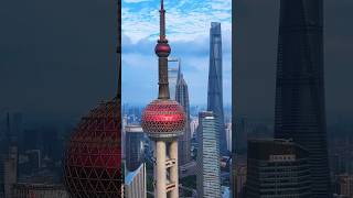 Welcome To Shanghai  China  Oriental Pearl Tower china shanghai ytshorts architecture hotel [upl. by Akyre]