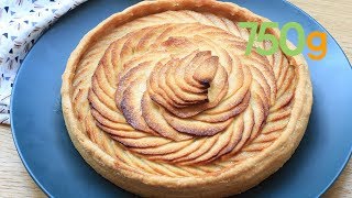 Recette de la tarte aux pommes rosace  750g [upl. by Ola859]