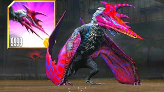 SUPER HYBRIDS PTERAQUETZAL LV 999  JURASSIC WORLD THE GAME [upl. by Yrkcaz]