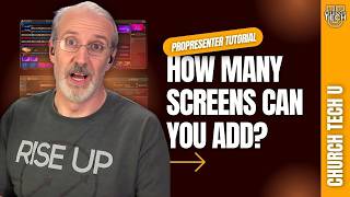 ProPresenter Tutorial How many screens can you add in ProPresenter [upl. by Nerraf]