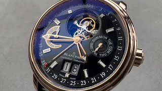 Blancpain Leman Tourbillon Semainier Grande Date 2925363053B Blancpain Watch Review [upl. by Nrev]