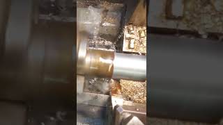 Machining mild steel with HSS tool on a Boxford Lathe [upl. by Melcher]