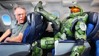 Can I Wear Master Chief’s Armor On An AIRPLANE [upl. by Airamat]