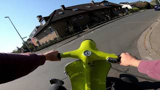 Vespa V50N Original driving 2 Stroke Sound 4K [upl. by Bealle]