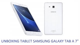 Unboxing Samsung Galaxy Tab A 7quot SMT280 [upl. by Massab]