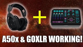 ASTRO A50x amp GOXLR TUTORIAL [upl. by Tatman]