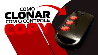 Como copiar controle copiador 433 Mhz Copy Hiltron programar controle de portão clonador copiador [upl. by Yatnuahc307]