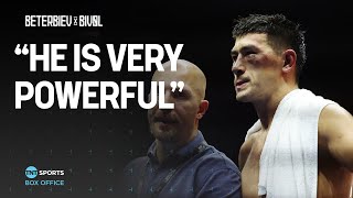 Dmitry Bivol reacts to his disappointing majority decision loss to Artur Beterbiev 😔 🇸🇦 [upl. by Ardnusal]