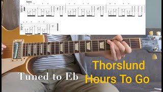 Thorslund  Hours To Go guitar cover  lesson full TABS in description [upl. by Caresse]