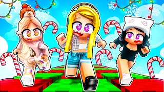 Trinity and Madison Play Christmas Obby with Blake [upl. by Jarib]