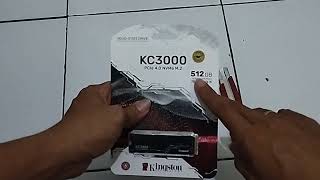 Unboxing SSD NVME Kingston KC3000 512GB pas Mahalmahalnya [upl. by Acker361]