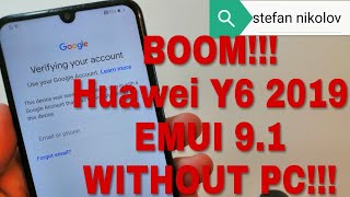 BOOM Huawei Y6 2019 MRDLX1 Remove Google Account Bypass FRP [upl. by Cott588]