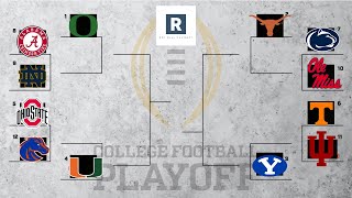 New College Football Playoff Predictions  CFB Playoff Rankings  12 Team Playoff [upl. by Darrel]