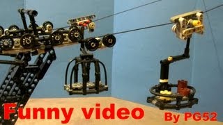 LEGO Technic detachable gondola  Funny video by PG52 HD [upl. by Odrareg]