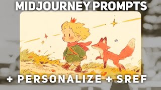 Midjourney Prompt Style Reference and Personalize Storybook Art [upl. by Yznyl]