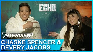 ECHO Interview Kingpin Native American Culture Sign Language  Chaske Spencer amp Devery Jacobs [upl. by Neimad177]